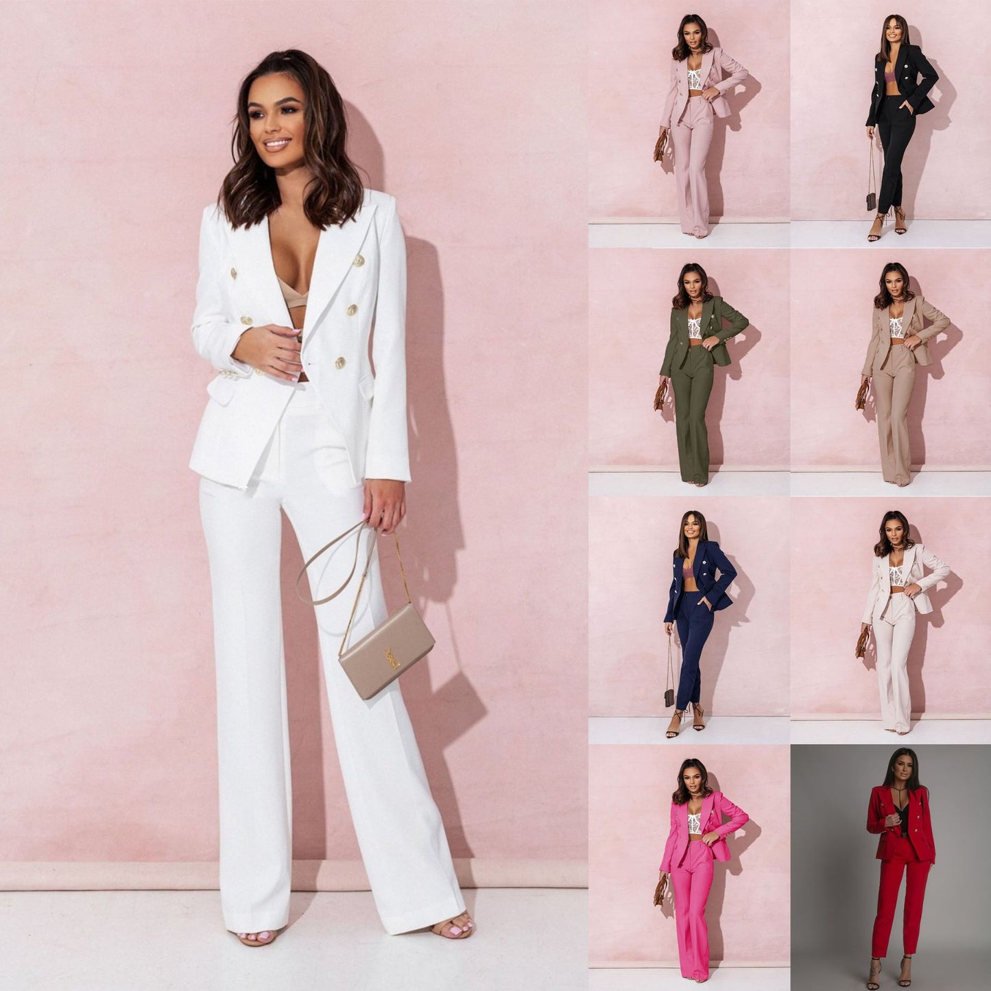 Évonelle™ – Costume Croisé Élégant et Polyvalent