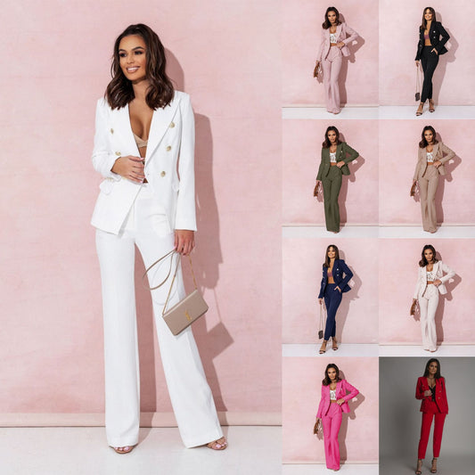 Évonelle™ – Costume Croisé Élégant et Polyvalent