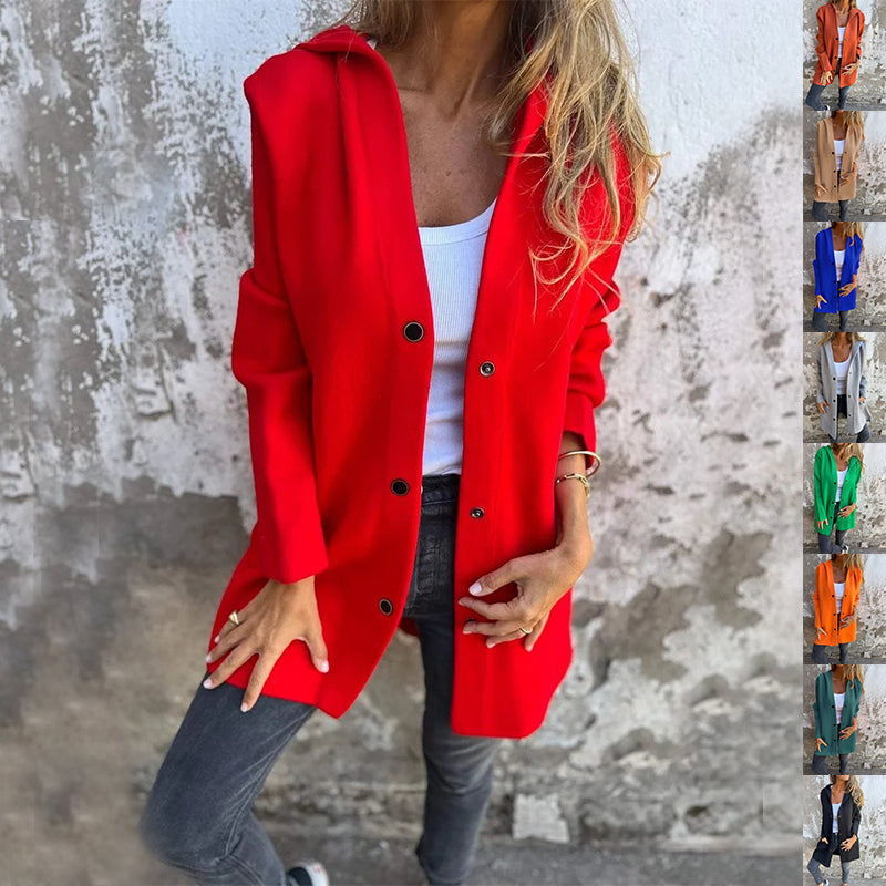 Cléora™ | Gilet cardigan en cachemire , col à volants