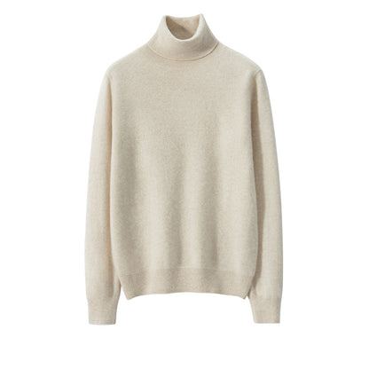 Pull en cachemire tricoté à col en v