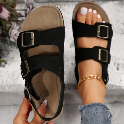 Cork Beach Sandals Korean Style Women's Sandals