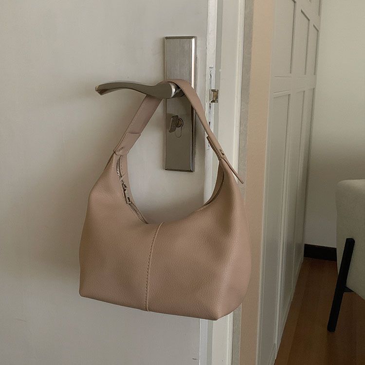 Anelyss™ | Chic Organic - Sac drapé en cuir de veau