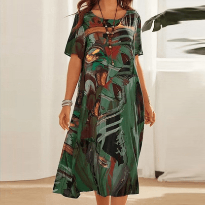 Elizabeth – Robe élégante avec motifs floraux