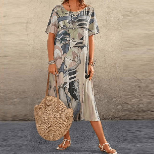 Elizabeth – Robe élégante avec motifs floraux