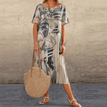 Elizabeth – Robe élégante avec motifs floraux
