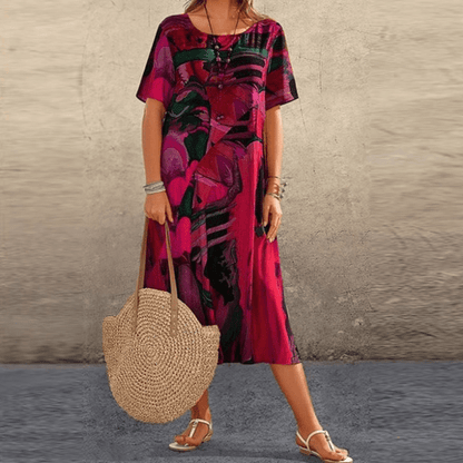 Elizabeth – Robe élégante avec motifs floraux