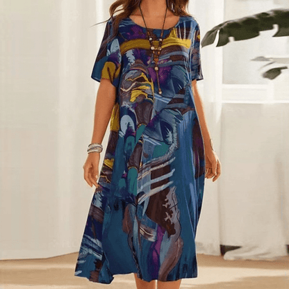 Elizabeth – Robe élégante avec motifs floraux