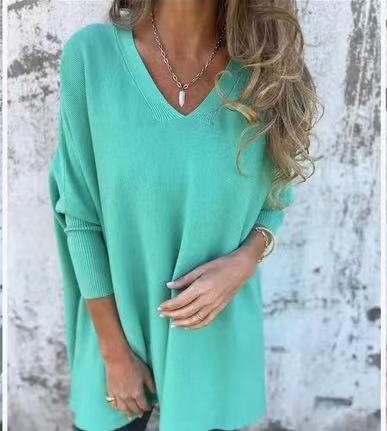 Liorise™ | Chemise en maille unie à col V