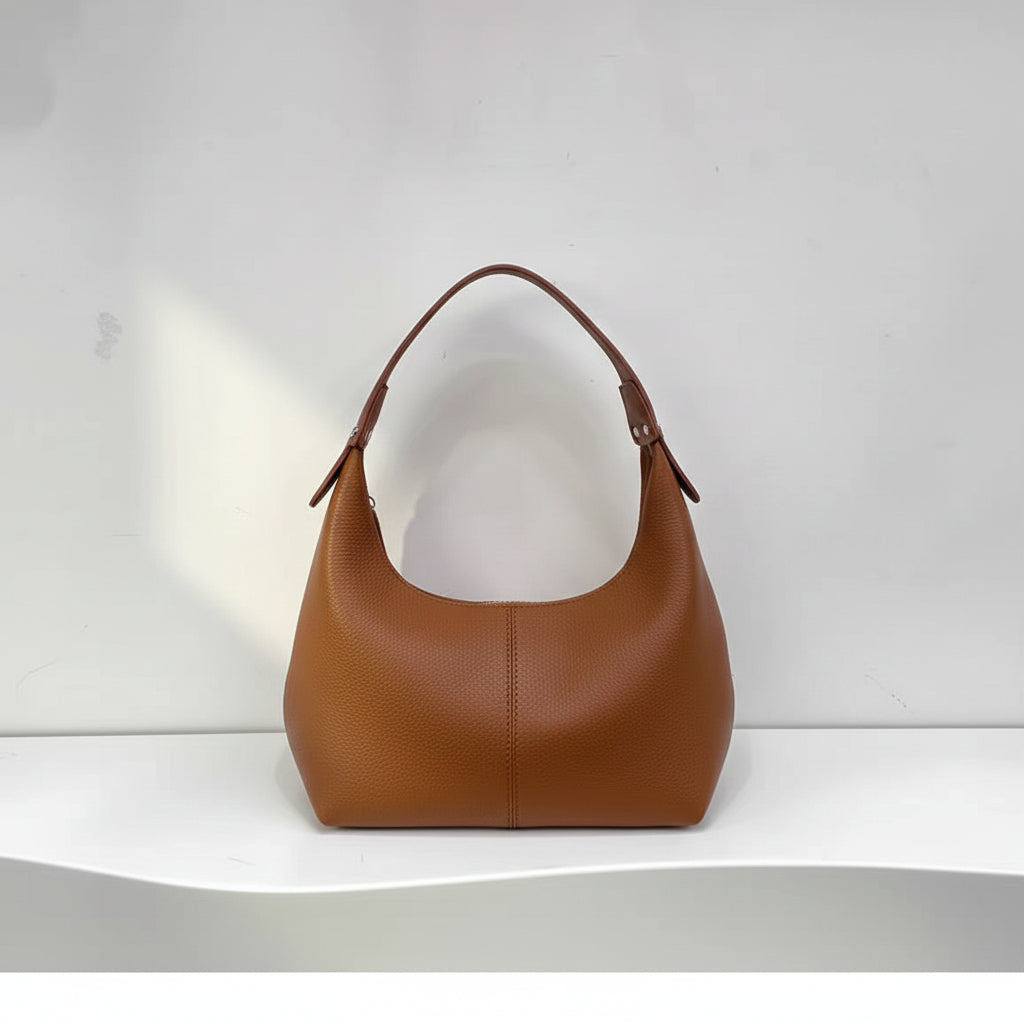 Anelyss™ | Chic Organic - Sac drapé en cuir de veau
