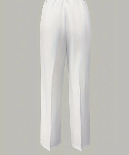 Lina - Pantalon minimaliste blanc