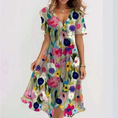Margaretha - Robe d'été sexy à col en V