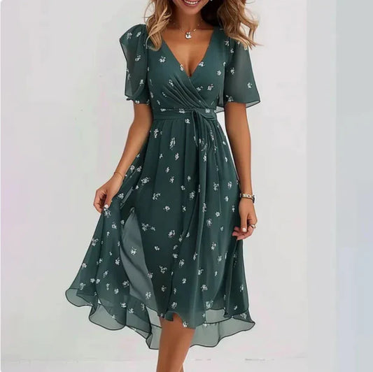 Margaretha - Robe d'été sexy à col en V