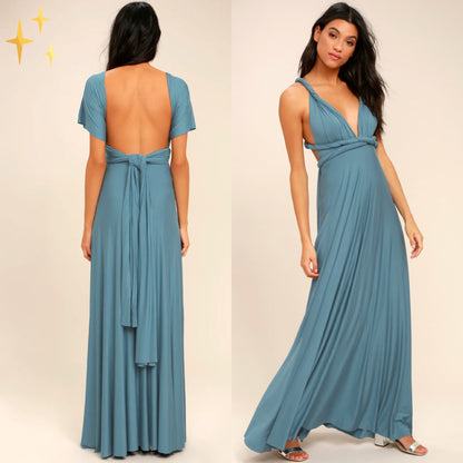 Léa - Robe multi-positions port variées