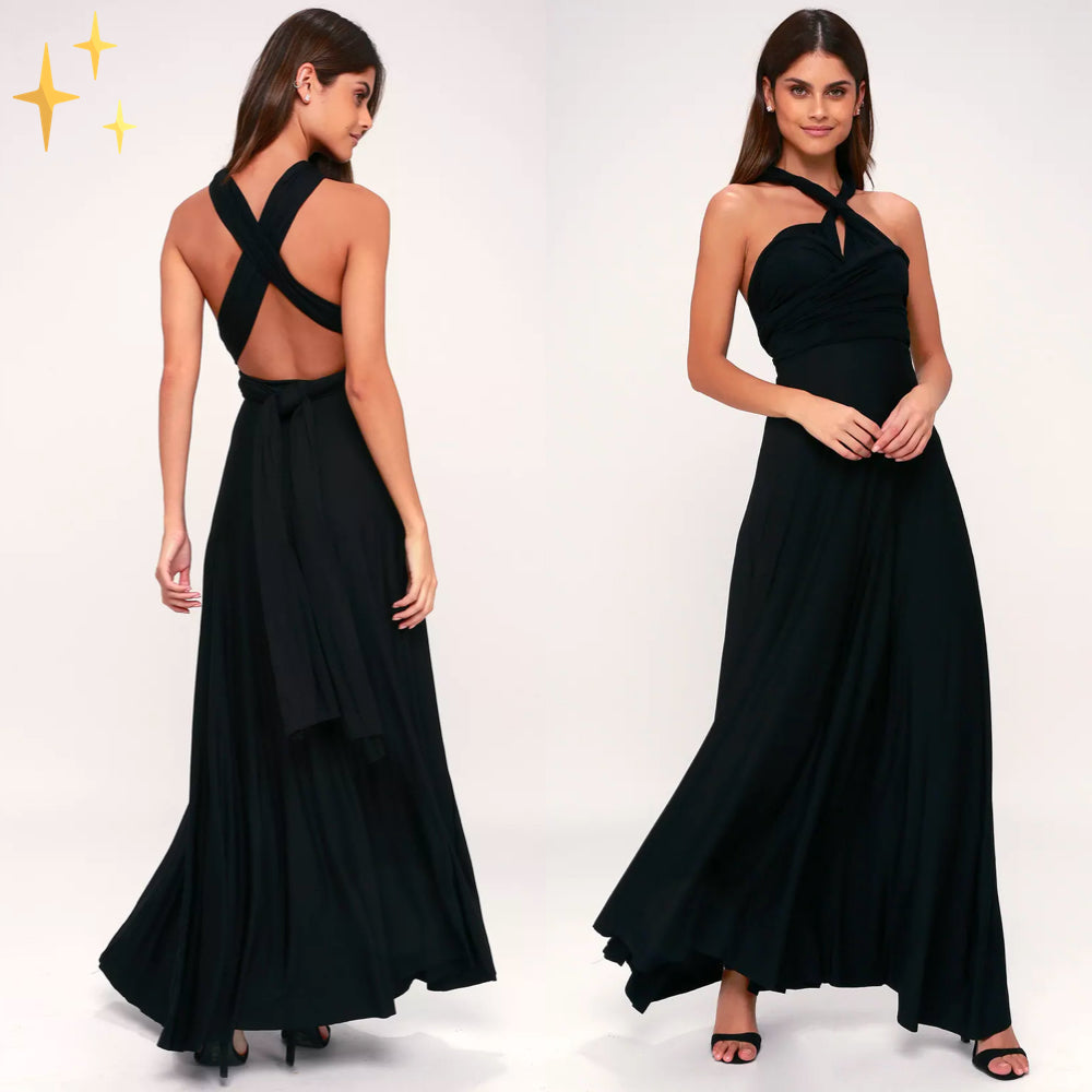 Léa - Robe multi-positions port variées