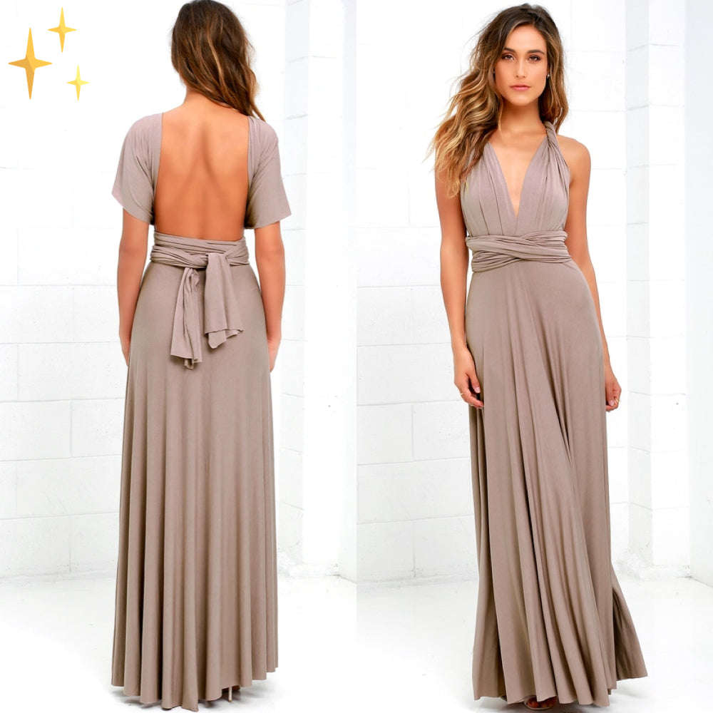 Léa - Robe multi-positions port variées
