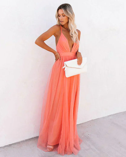 Camille - Robe longue fluide et chic style d'été