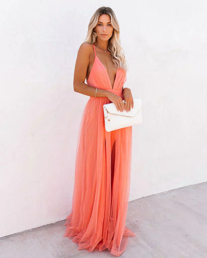 Camille - Robe longue fluide et chic style d'été