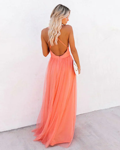 Camille - Robe longue fluide et chic style d'été