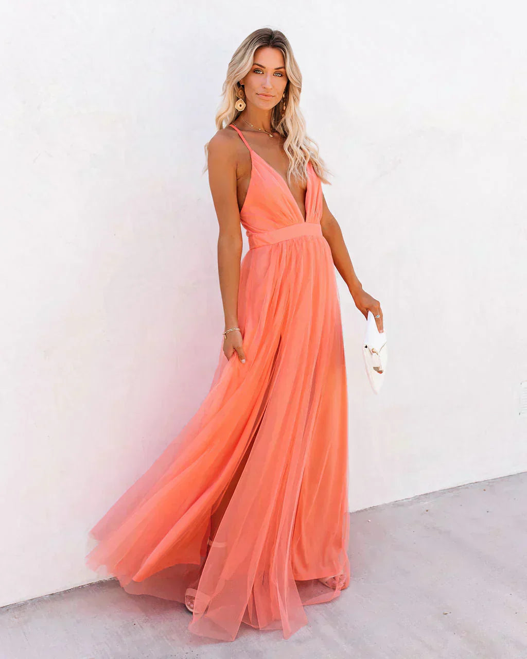 Camille - Robe longue fluide et chic style d'été