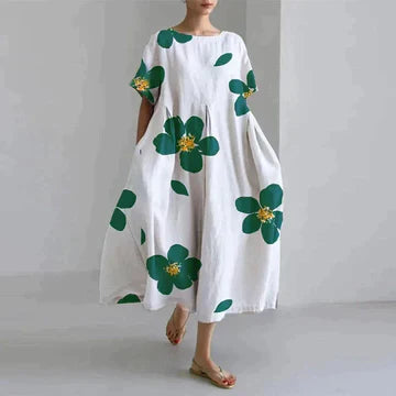 Nora - Robe Décontractée Et Élégante À Imprimé Flora