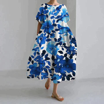 Nora - Robe Décontractée Et Élégante À Imprimé Flora