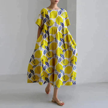 Nora - Robe Décontractée Et Élégante À Imprimé Flora