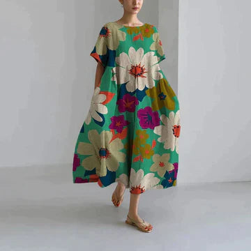Nora - Robe Décontractée Et Élégante À Imprimé Flora