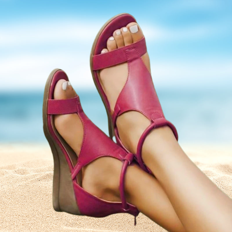 Inaya - Sandales compensées soutien confortable
