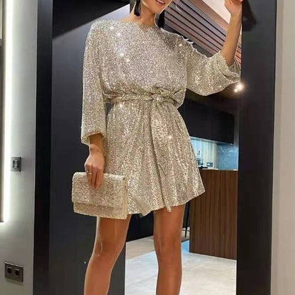 Inès - Robe de soirée courte et fluide